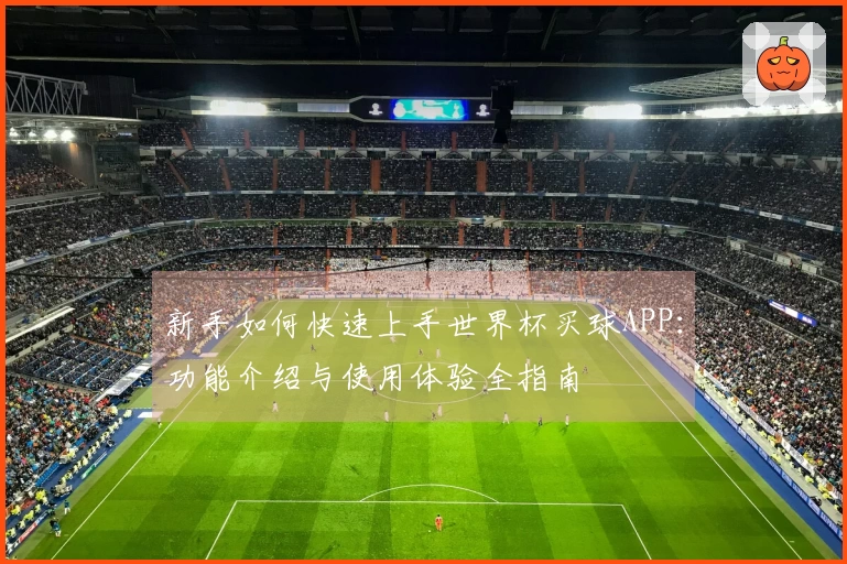 新手如何快速上手世界杯买球APP：功能介绍与使用体验全指南